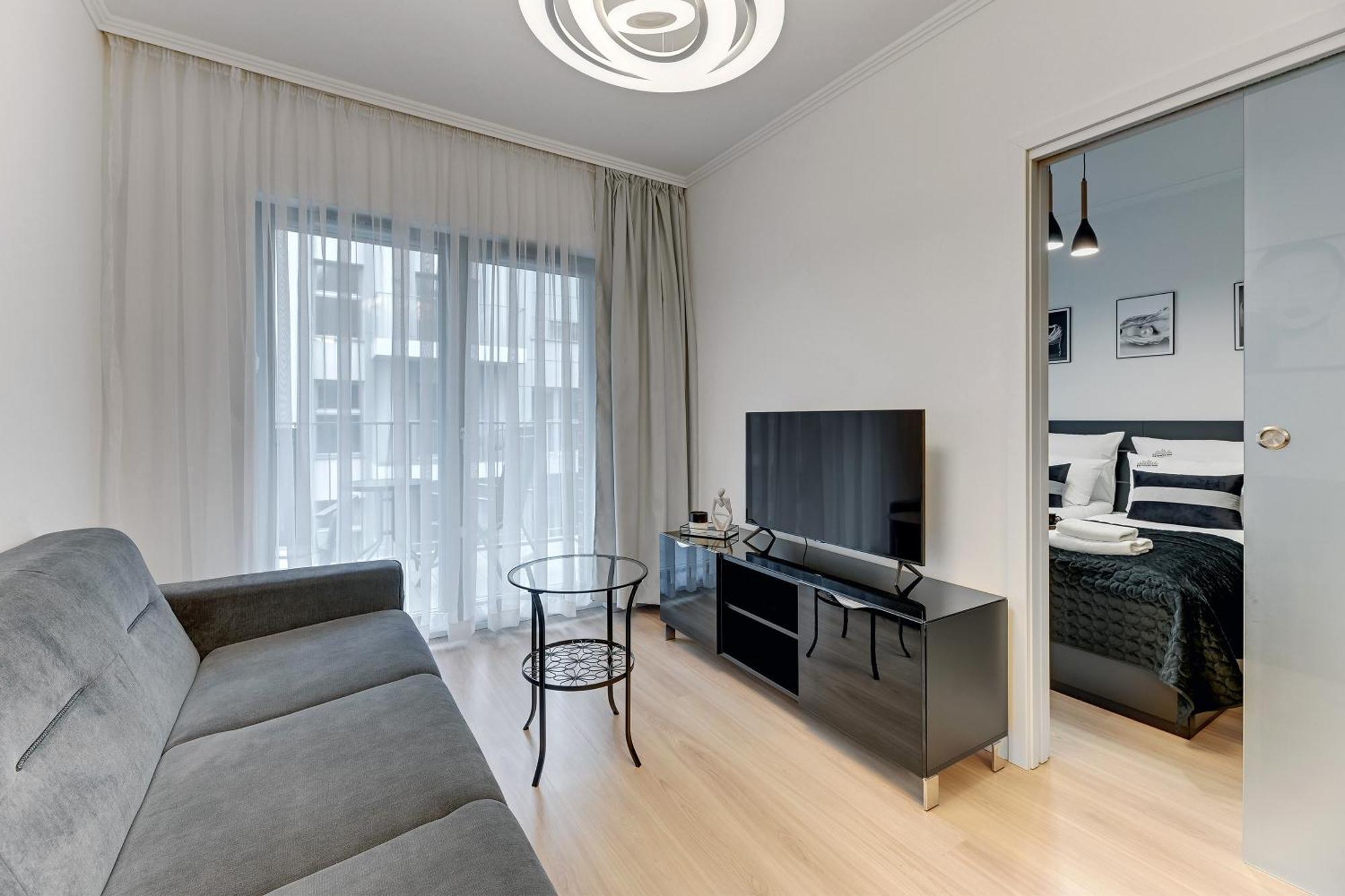 Apartment Grano - Pool, Sauna, & Parking By Downtown Gdansk